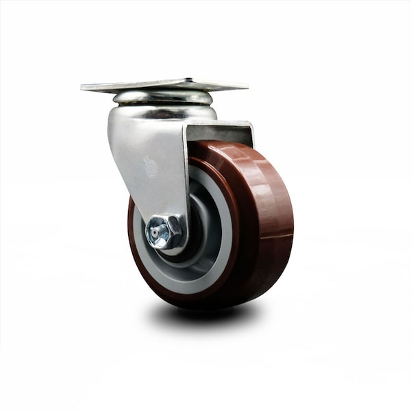 4 Inch Poly on Polyolefin Wheel Swivel Caster with Ball Bearing